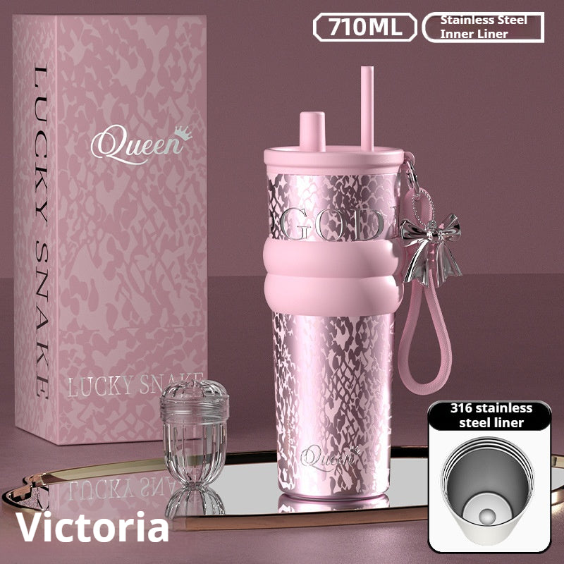 Light Luxury Premium Insulated Straw Water bottle