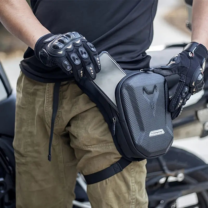 Adjustable EVA Motorcycle Leg Bag with Zipper Closure