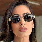 [HOT SALE ]Trendy Metal Sunglasses😎Buy two pairs of sunglasses only 799  ₹