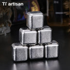 Tiartisan 6pcs Pure Titanium Ice Flower Model Beer Ice Cubes