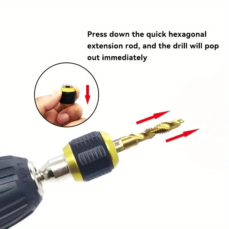 Hand Electric Drill Three-claw 60mm Large Head Pop-up Hexagonal Handle Quick Change Connector
