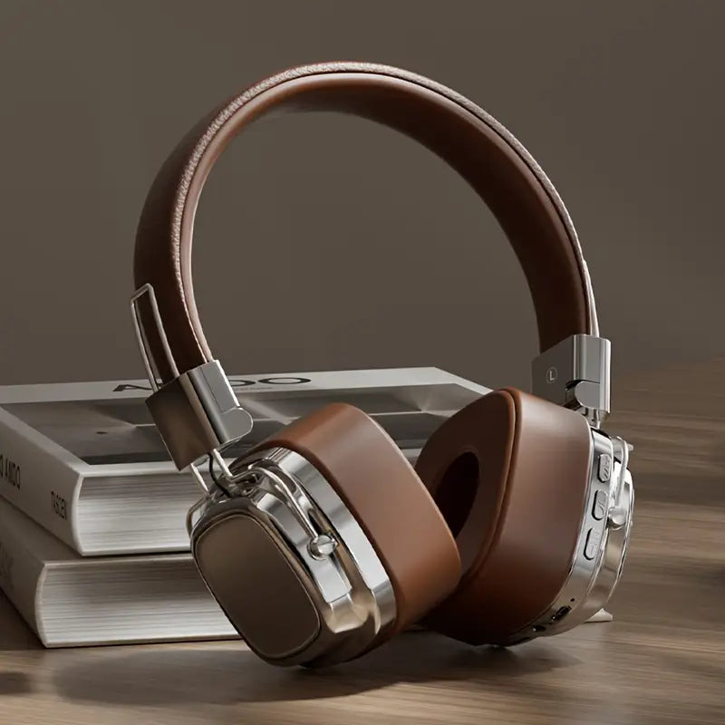 Vintage-Inspired Over-Ear Wireless Headset With Wireless 5.3 Chip