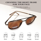 2025 Geometric Frame Double Beam Sun Protection Glasses Trends