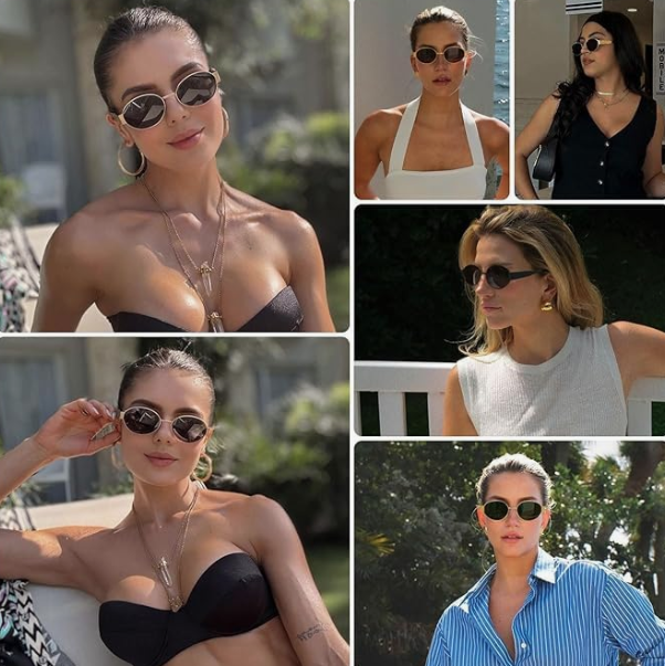 [HOT SALE ]Trendy Metal Sunglasses😎Buy two pairs of sunglasses only 799  ₹