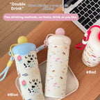 Portable Cartoon Vacuum Cup High-Capacity With Lifting Rope