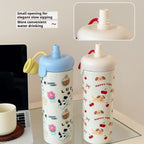 Portable Cartoon Vacuum Cup High-Capacity With Lifting Rope