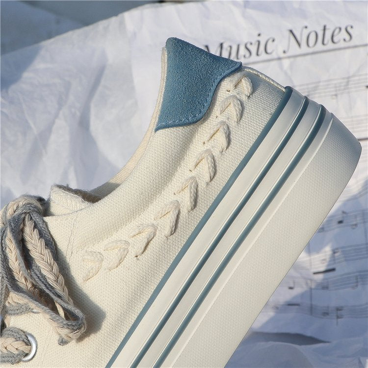 Womens Sneakers Ears of Wheat Platform Shoes