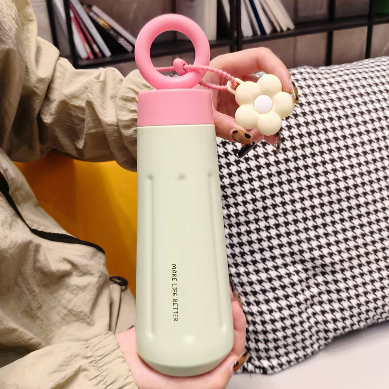 Women's 316 Stainless Steel Water Bottle Elegant Portable Kettle with Handle