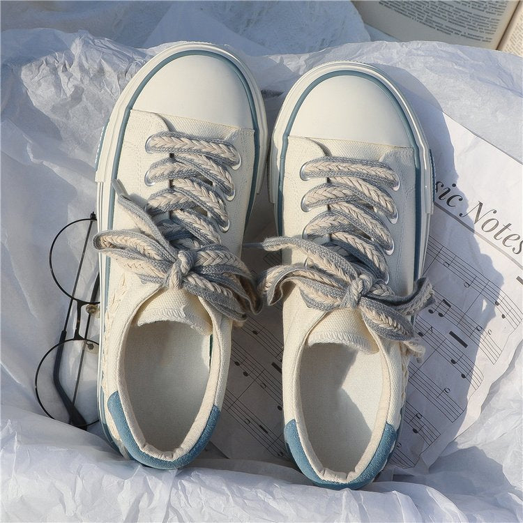 Womens Sneakers Ears of Wheat Platform Shoes