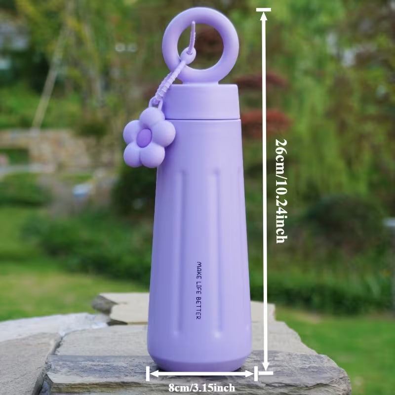 Women's 316 Stainless Steel Water Bottle Elegant Portable Kettle with Handle