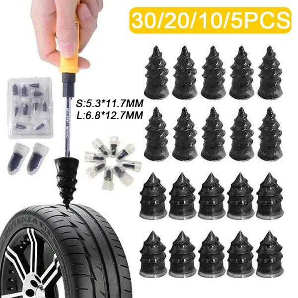 DETACHI 70 Pcs Car Tire Repair Nails Tyre Repair Rubber Capsule Kit