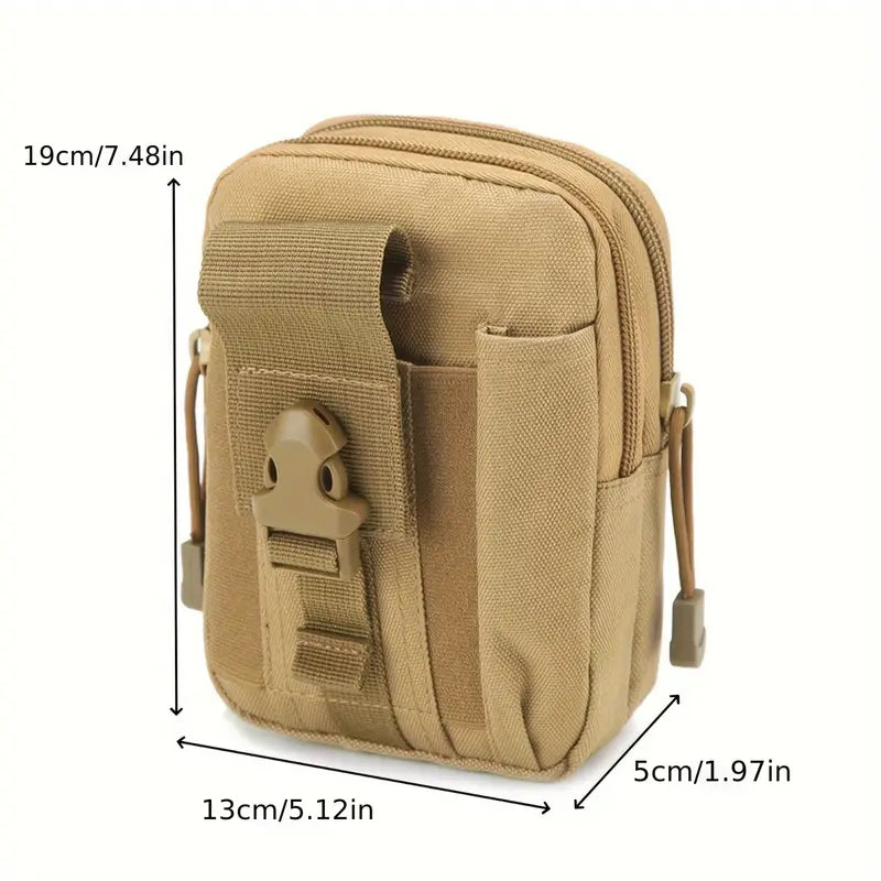 Men's Tactical Belt Bag with Adjustable & Detachable Strap
