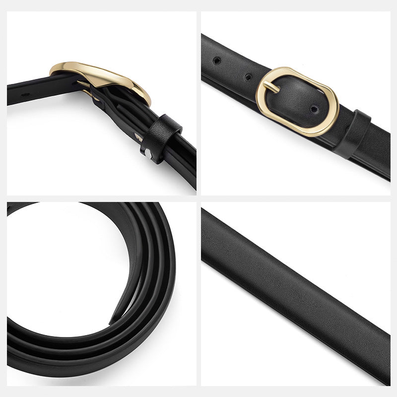 Trendy Casual Women's Jeans Belt Slim Versatile Fashion Cross-Border Ins Design