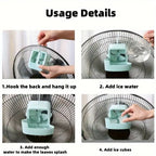 Portable fan cooling accessory set, cooling fan with aromatherapy function