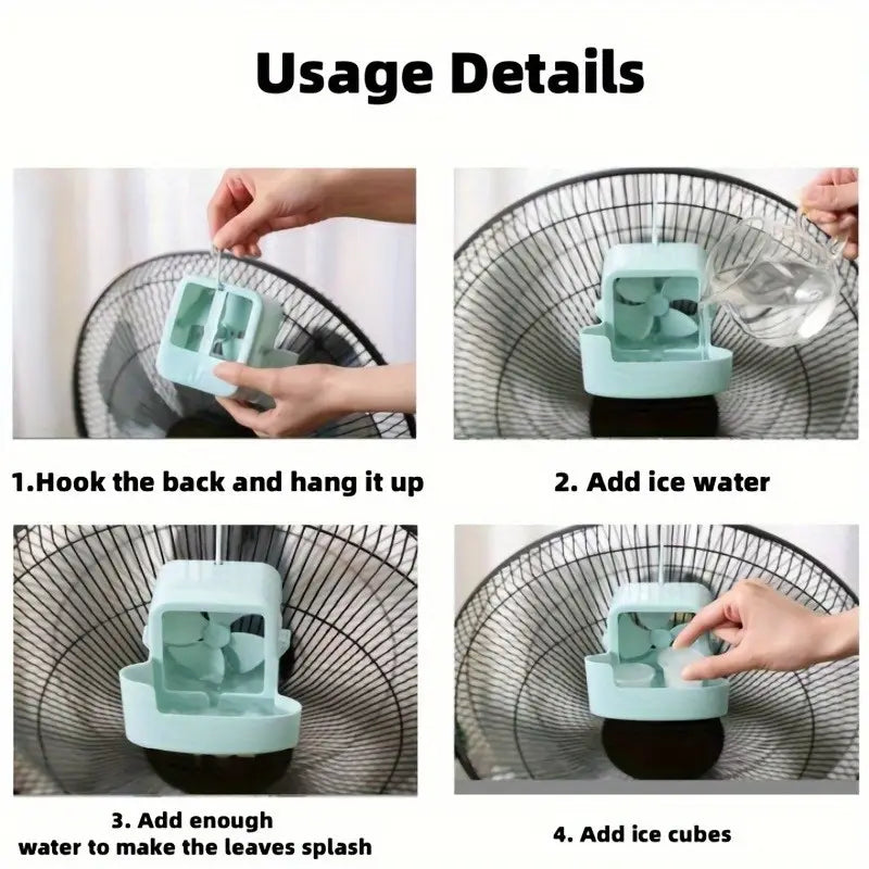 Portable fan cooling accessory set, cooling fan with aromatherapy function