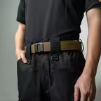 EDC Nylon Ratchet Belt Wide Double-layer Reinforced Automatic Buckle