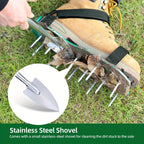 Heavy-Duty Lawn Aerator Shoes with Hook-and-Loop Straps