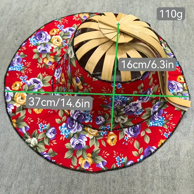 1 Pack Dual-Use Sunscreen Hat & Fan for Women - Foldable Protection Summer Travel Hat