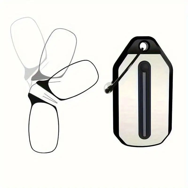 Compact & Stylish Clip-On Reading Case with Keychain