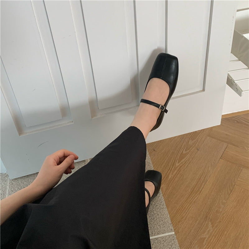 Women's New Vintage Square Toe Mary Jane Shoes