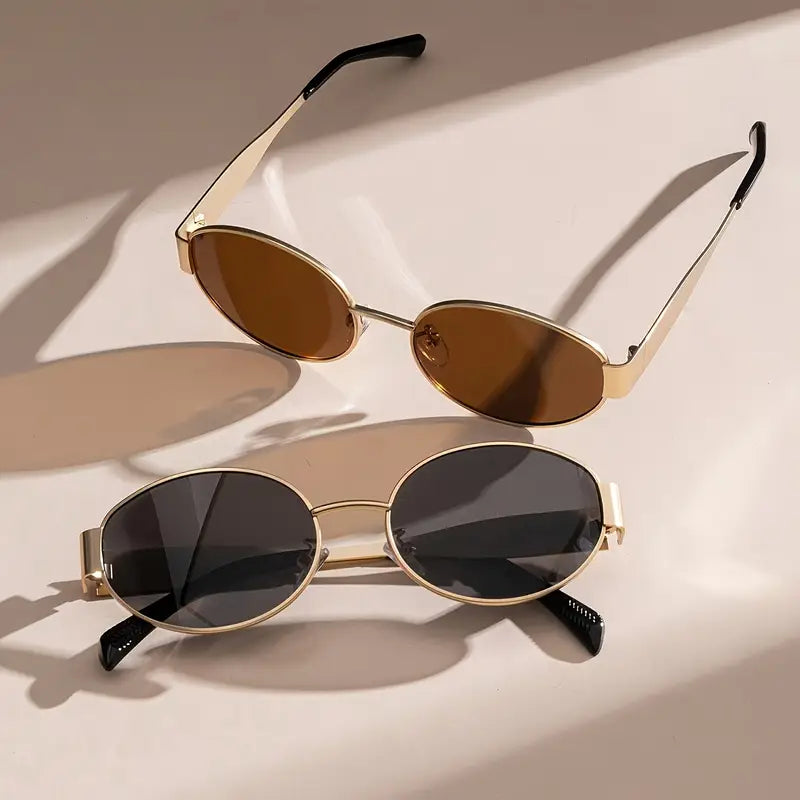 [HOT SALE ]Trendy Metal Sunglasses😎Buy two pairs of sunglasses only 799  ₹