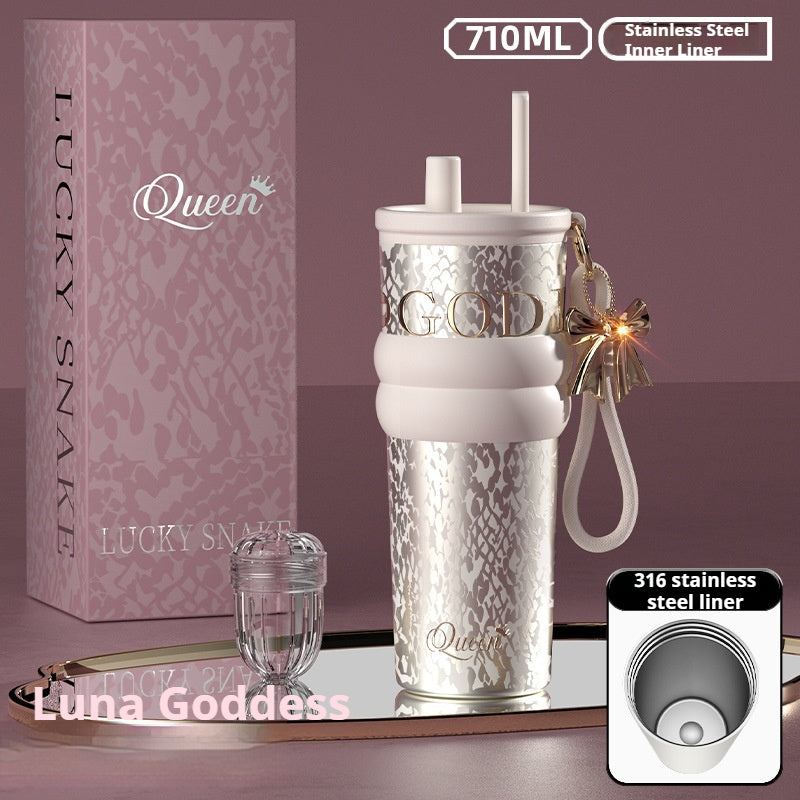 Light Luxury Premium Insulated Straw Water bottle