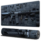 1pc Gun Design Art Large Mouse Pad