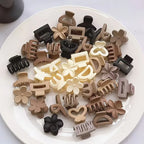 20pcs Women's Mixed Color Small Hair Claws