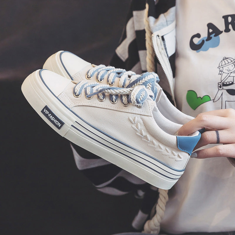 Womens Sneakers Ears of Wheat Platform Shoes