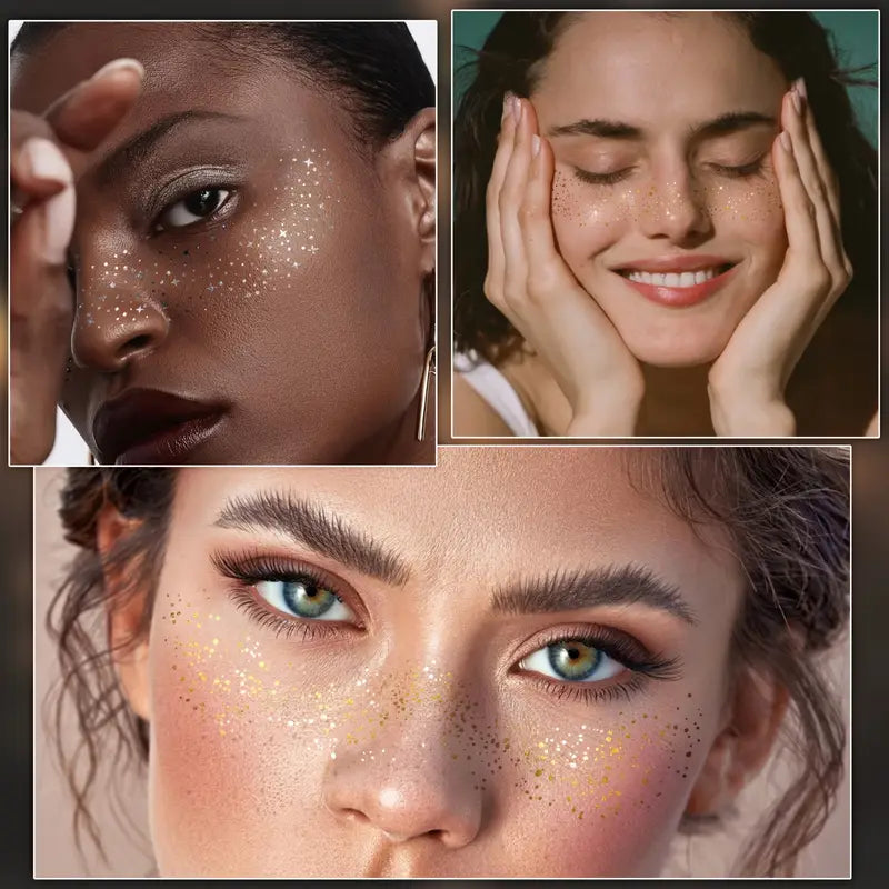 [Hot sale]Golden Glitter Freckles Face Tattoo Stickers