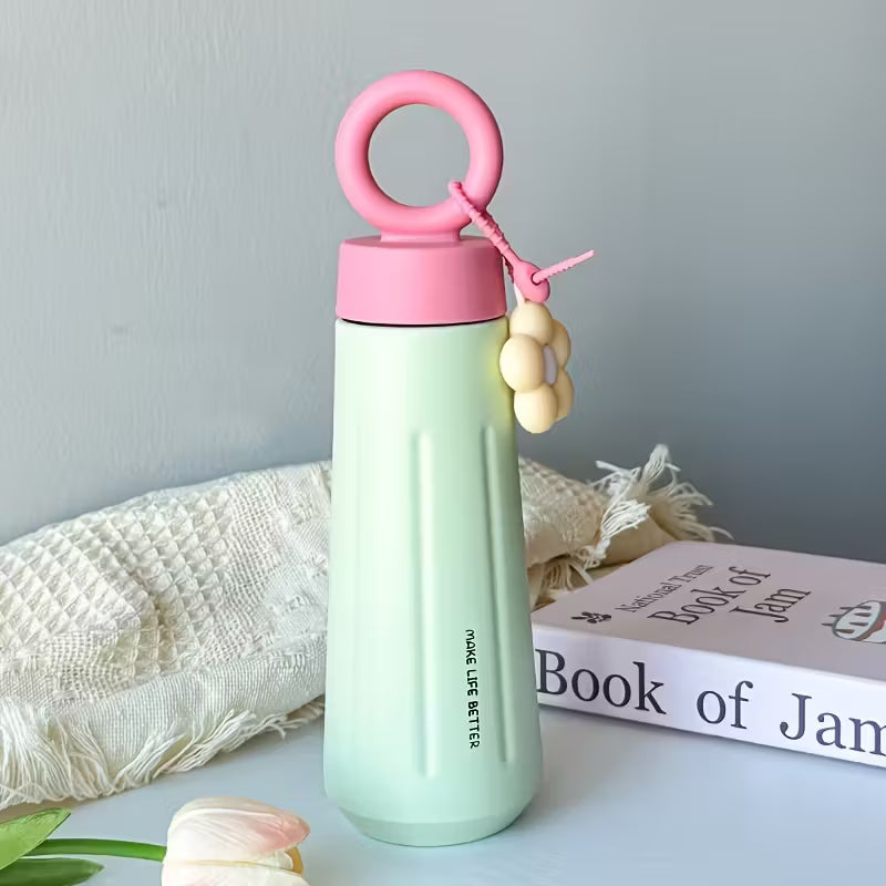Women's 316 Stainless Steel Water Bottle Elegant Portable Kettle with Handle