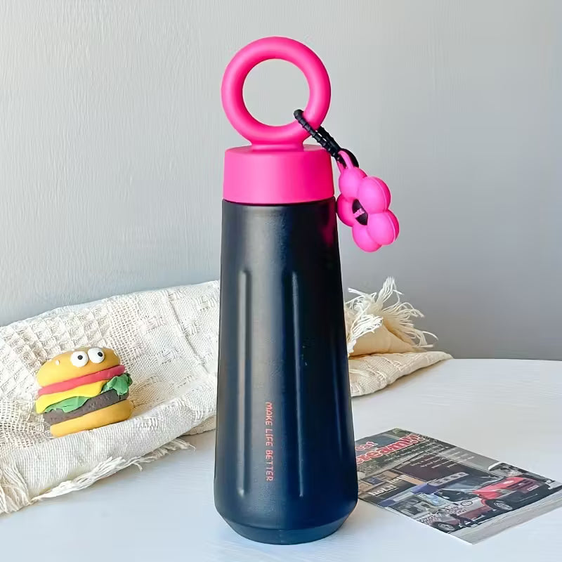 Women's 316 Stainless Steel Water Bottle Elegant Portable Kettle with Handle