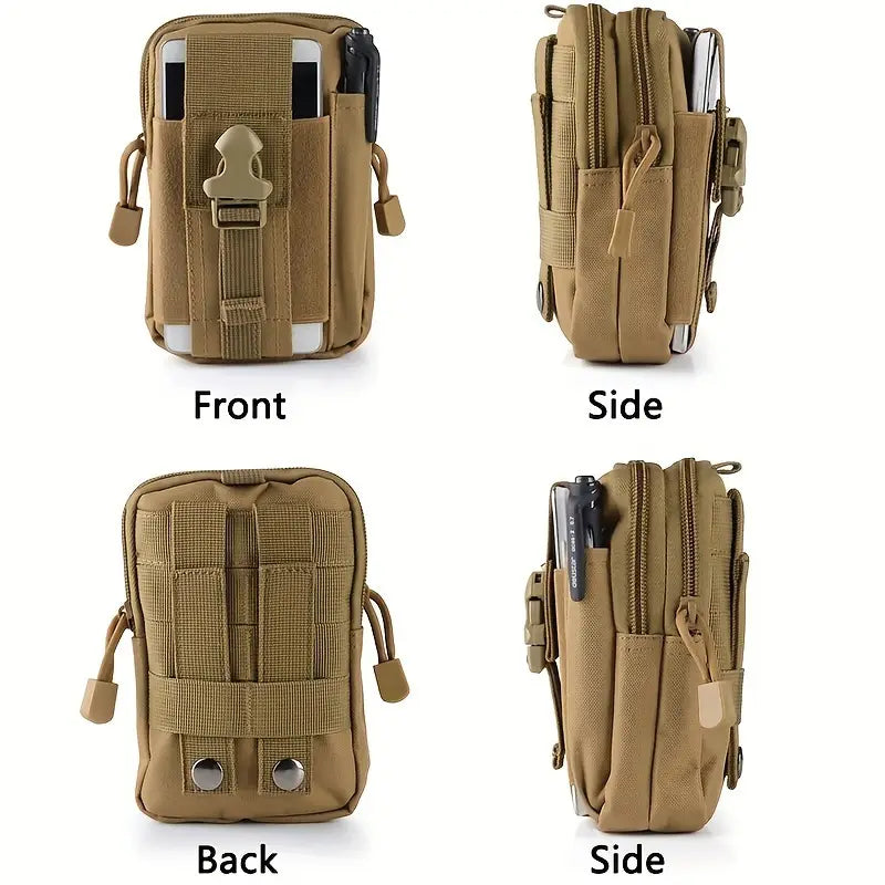 Men's Tactical Belt Bag with Adjustable & Detachable Strap
