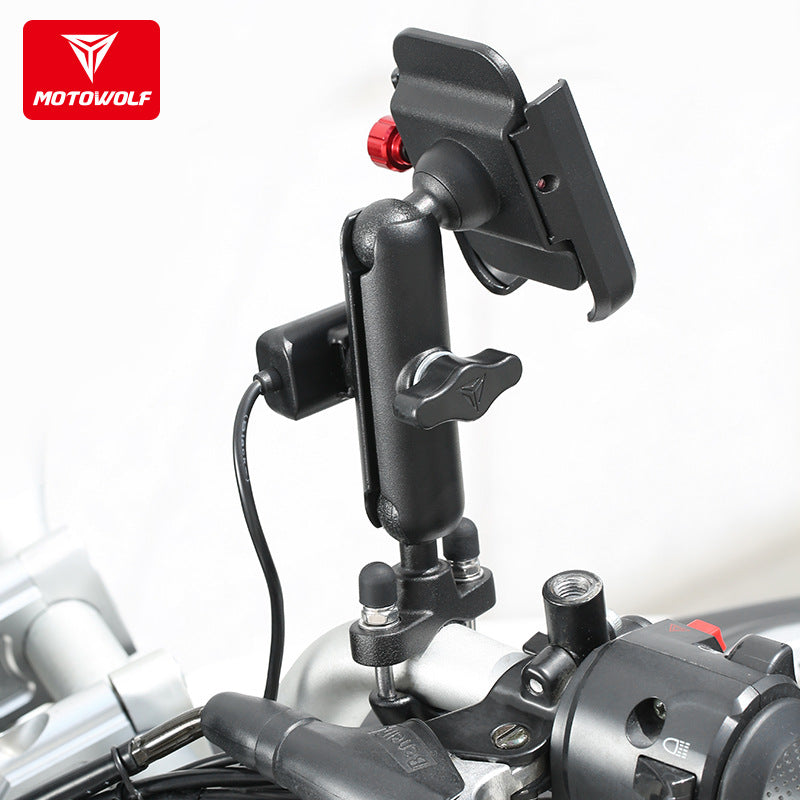 Moto Rearview Mirror Cell Phone Stand Holder