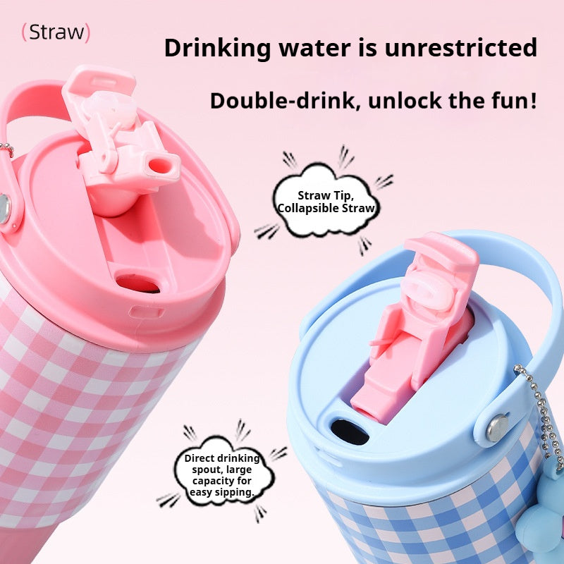 316 Stainless Steel Bottle with Flower Loop Handle