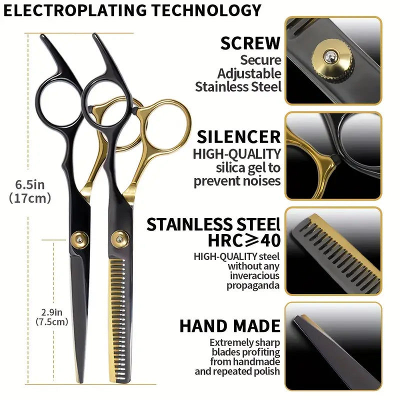 ✂️ Professional Hair Cutting Scissor Kit
