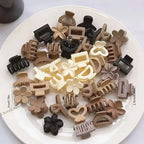 20pcs Women's Mixed Color Small Hair Claws