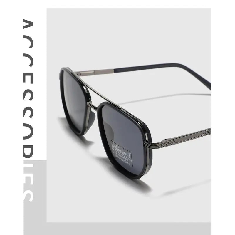 2025 Geometric Frame Double Beam Sun Protection Glasses Trends