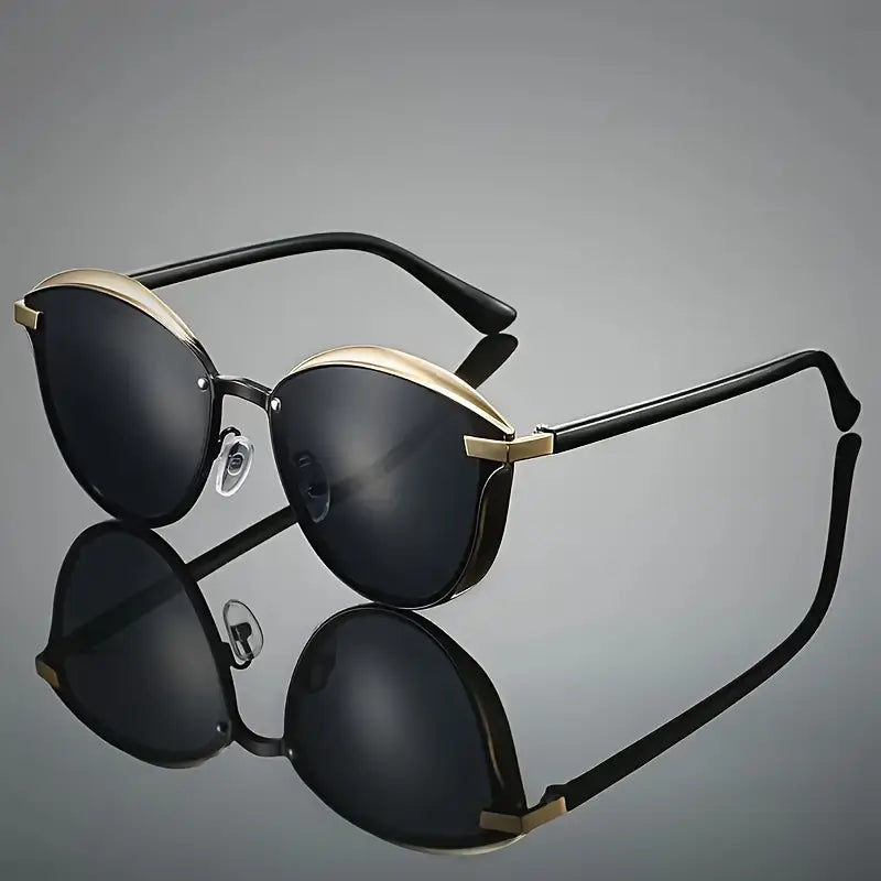 Polarized Metal Cat Eye Fashion Glasses