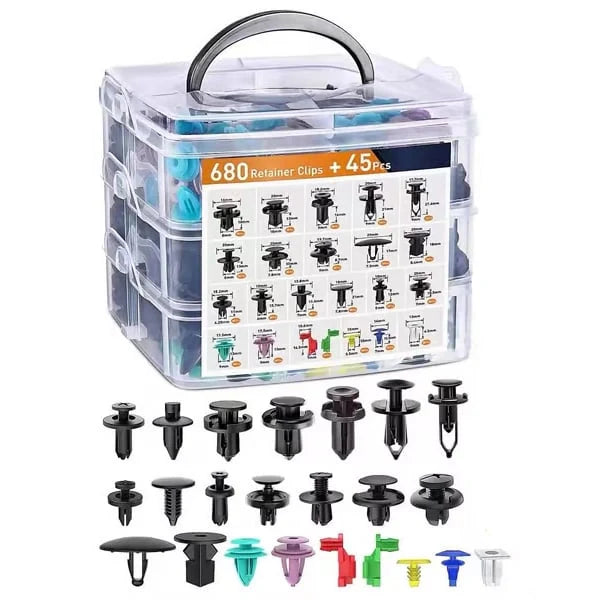 725Pcs Car Retainer Clips &Fastener Remover