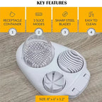 Easy-to-Use 3-in-1 Egg Slicer with Stainless Steel Blades
