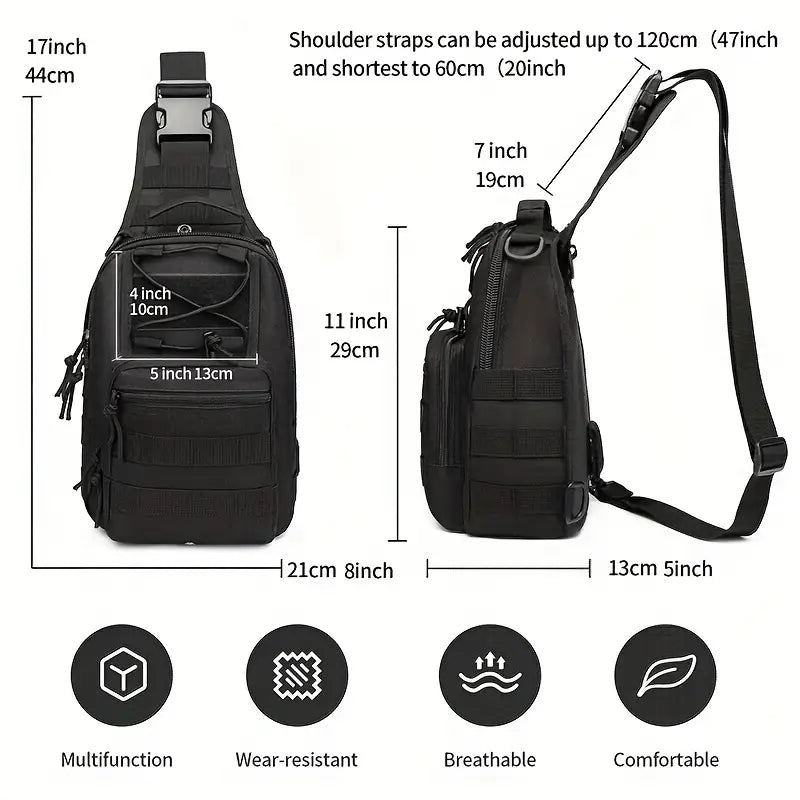 Tactical Sling Bag - Multifunctional Outdoor Sports Chest Pack