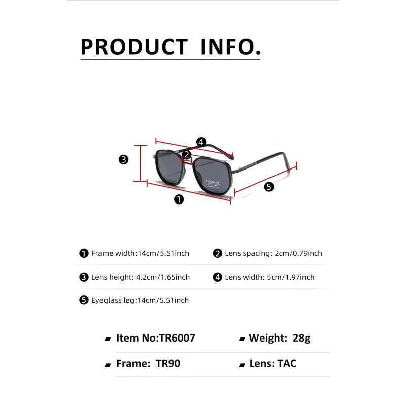 2025 Geometric Frame Double Beam Sun Protection Glasses Trends