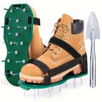 Heavy-Duty Lawn Aerator Shoes with Hook-and-Loop Straps