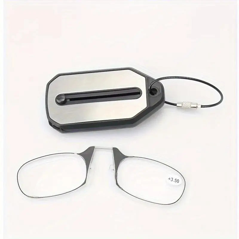 Compact & Stylish Clip-On Reading Case with Keychain