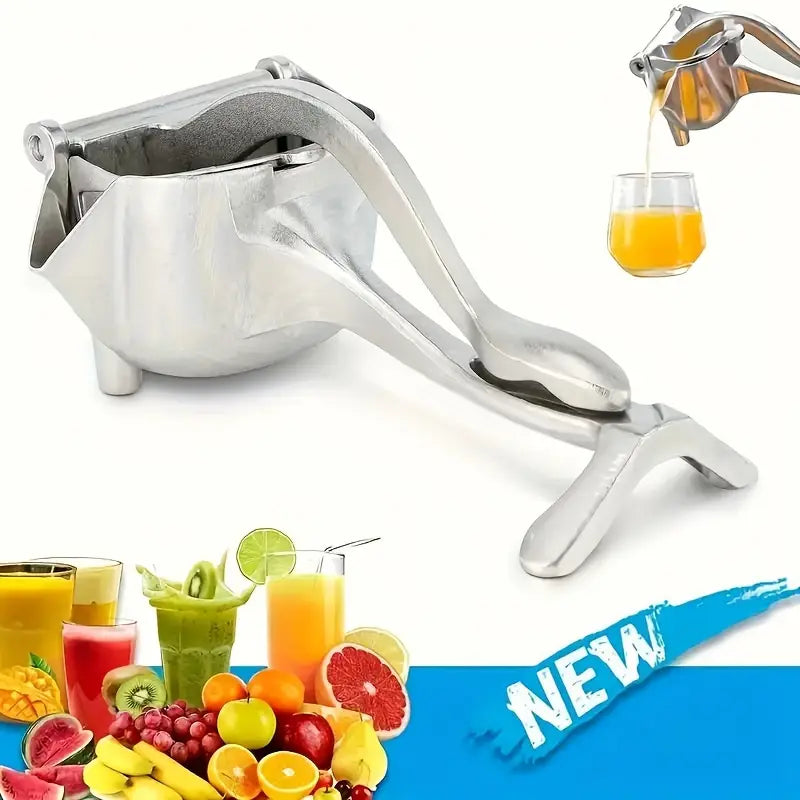 Premium Aluminum Manual Citrus Juicer - Perfect for Oranges, Lemons & Pomegranates