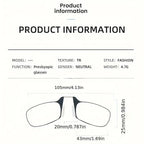 Compact & Stylish Clip-On Reading Case with Keychain