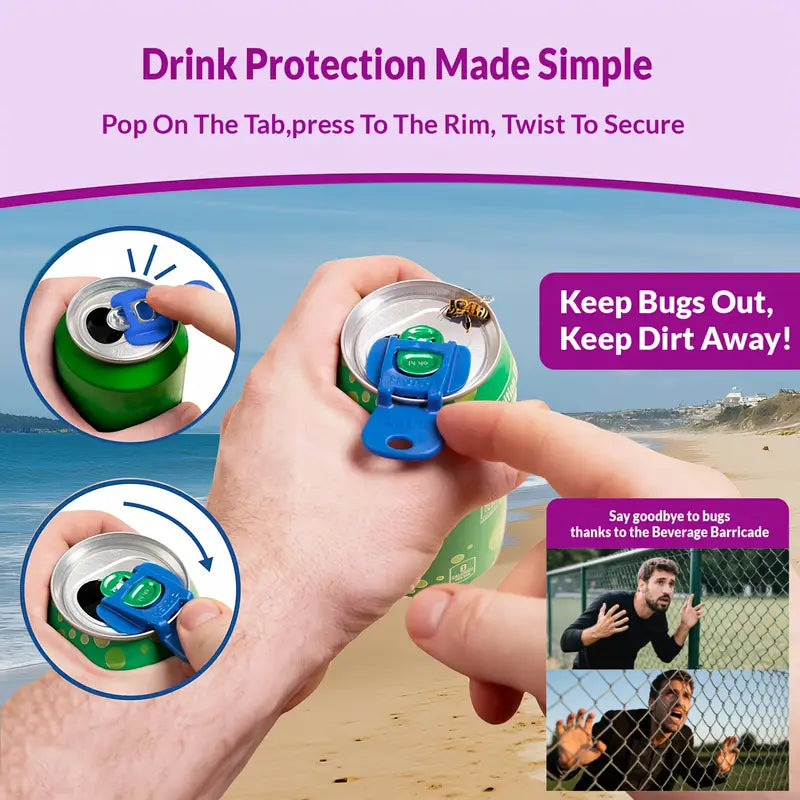 6pcs Colorful Beverage Can Opener Covers