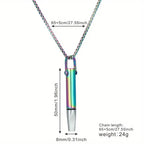 Titanium Steel Core Necklace - Built-In Core Meditation Tool for Anxiety & Calming Mind, Positive Thinking