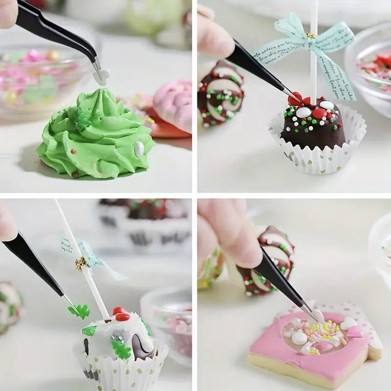 10pcs Premium Anti-Static 304 Stainless Steel Tweezers Set